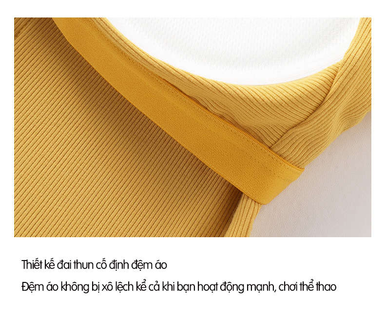 Áo Sát Nách Có Đệm Ngực Cotton Cao Cấp, Áo Ba Lỗ Chất Thun Co Giãn CT006