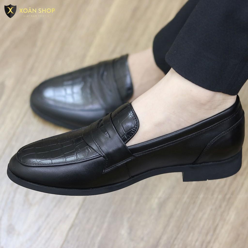 Giày lười DA BÒ MỀM 100% ĐẾ CAO SU NON ĐÚC_MÃ g046