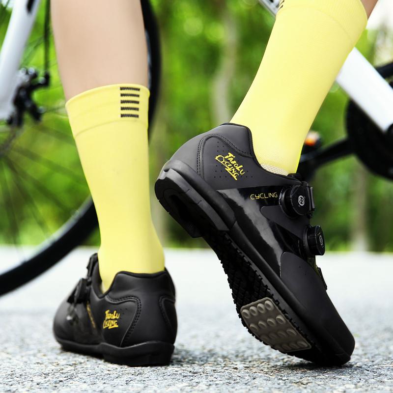 Giày đi xe đạp không cleat sneaker bàn đạp phẳng mtb nam nữ Color: Non Cleat black Shoe Size: 41