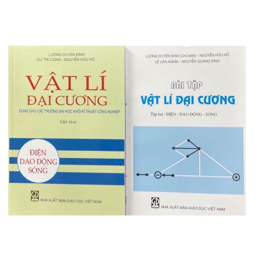 Sách - Combo Vật Lí Đại Cương Tập 2 + Bài Tập - Điện Dao Động Sóng (KL)