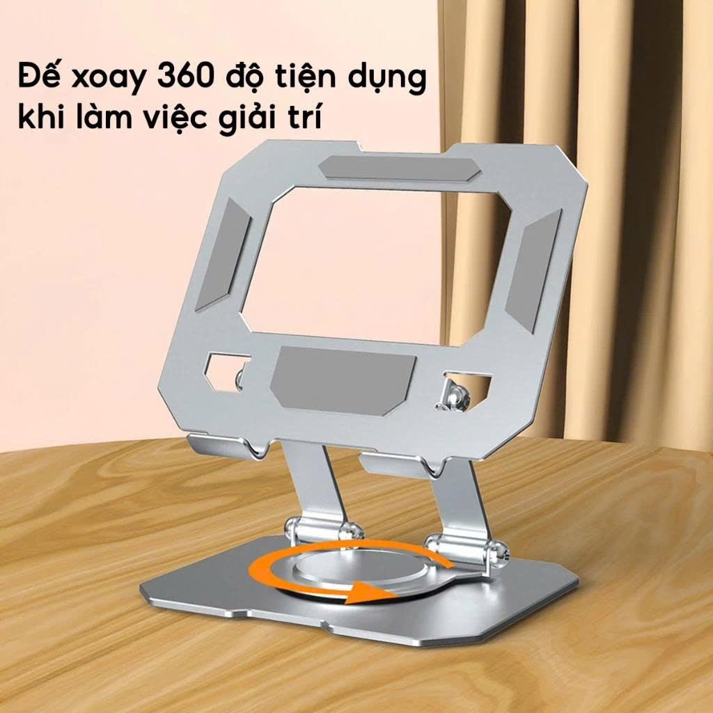 Giá Đỡ Máy Tính Bảng, Điện Thoại L08 Xoay 360 Độ kim loại siêu chắc