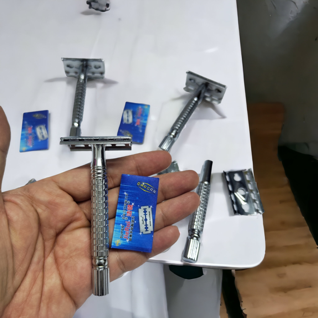 Dao Cạo Râu Cán Tháo Rời Chất Lượng Cao Hàng Bóc Hộp