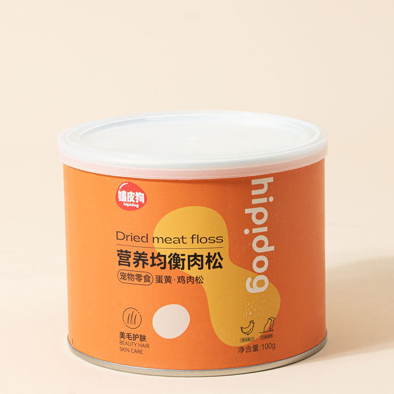 Chà Bông Ruốc Gà Hippidog Giúp Chó Mèo Ăn Ngon Miệng hủ 100g