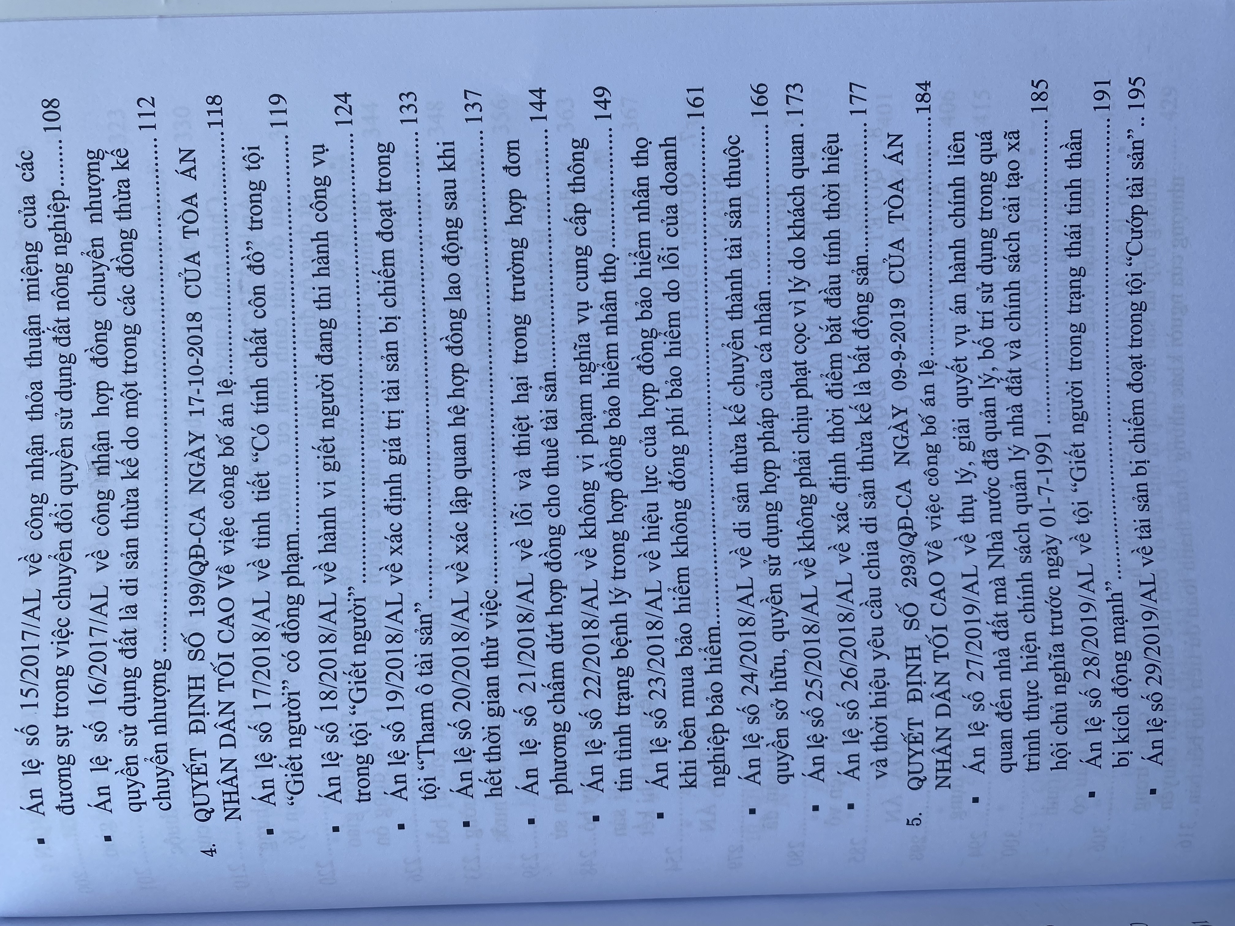 Hệ Thống 70 Án Lệ Và Các Giải Đáp Vướng Mắc Trong Nghiệp Vụ Xét Xử Của Tòa Án Nhân Dân Tối Cao Từ Năm 2016 Đến Nay