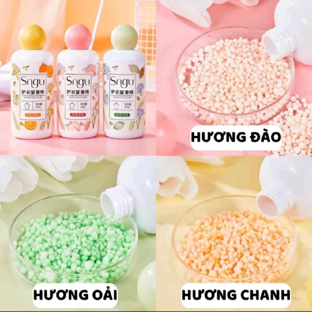 Hạt Thơm Giặt Quần Áo Sngu 220G Lưu Hương Lâu Nhiều Mùi Hương