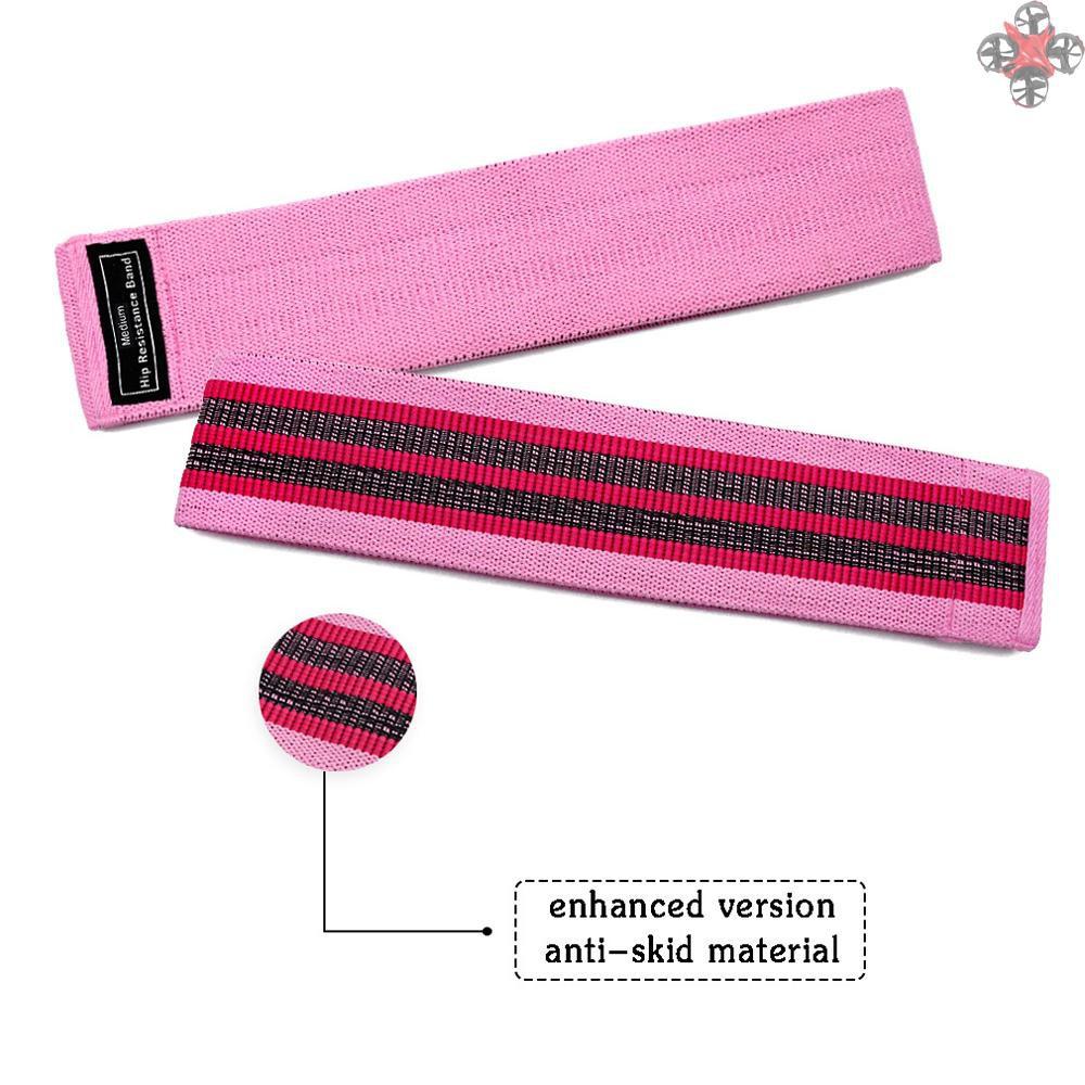 TOP 3PCS Sports Exercise Resistance Loop Bands Set Elastic Booty Band Set for Yoga Home Gym Training