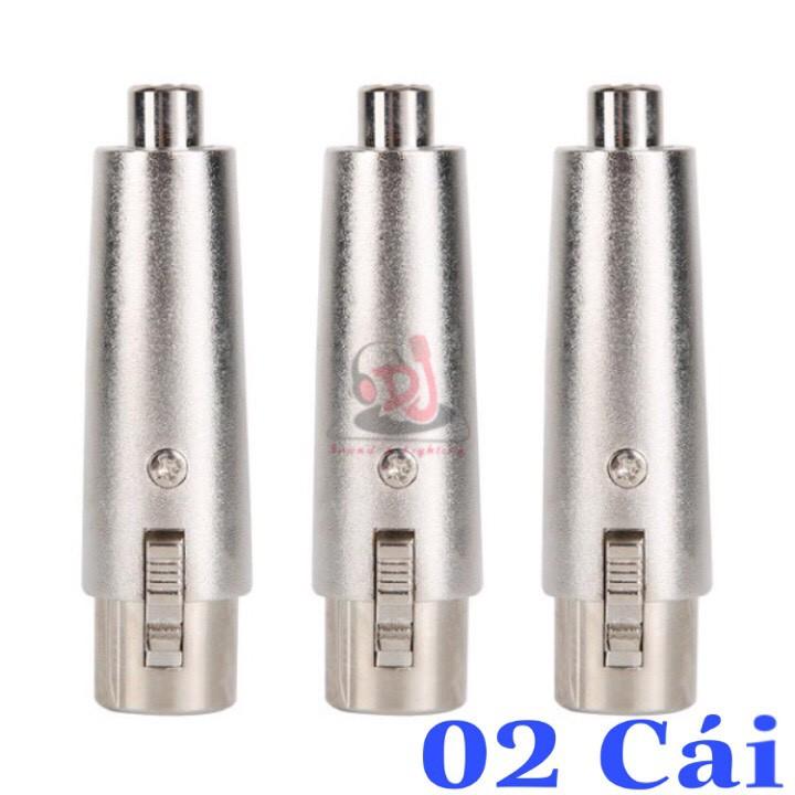 Combo 2 cái rắc chuyển XLR sang hoa sen, Jack XLR, Jack av, Jack hoa sen, Jack chuyển