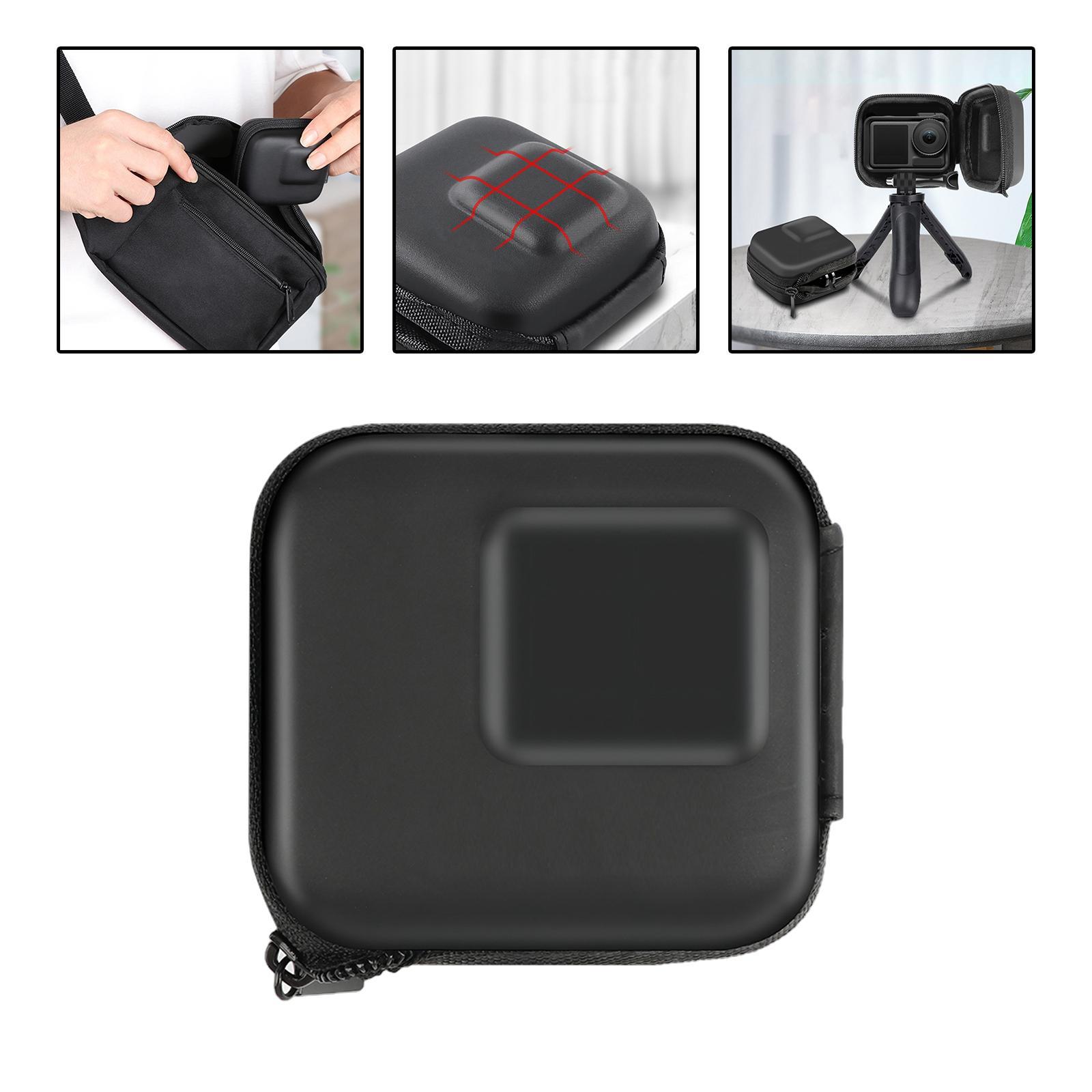 Mini Action Camera Bag Carrying Case ,Compact ,Storage Holder Pouch Lightweight Accessories Half Open Design Premium Scratchproof, Portable Bag
