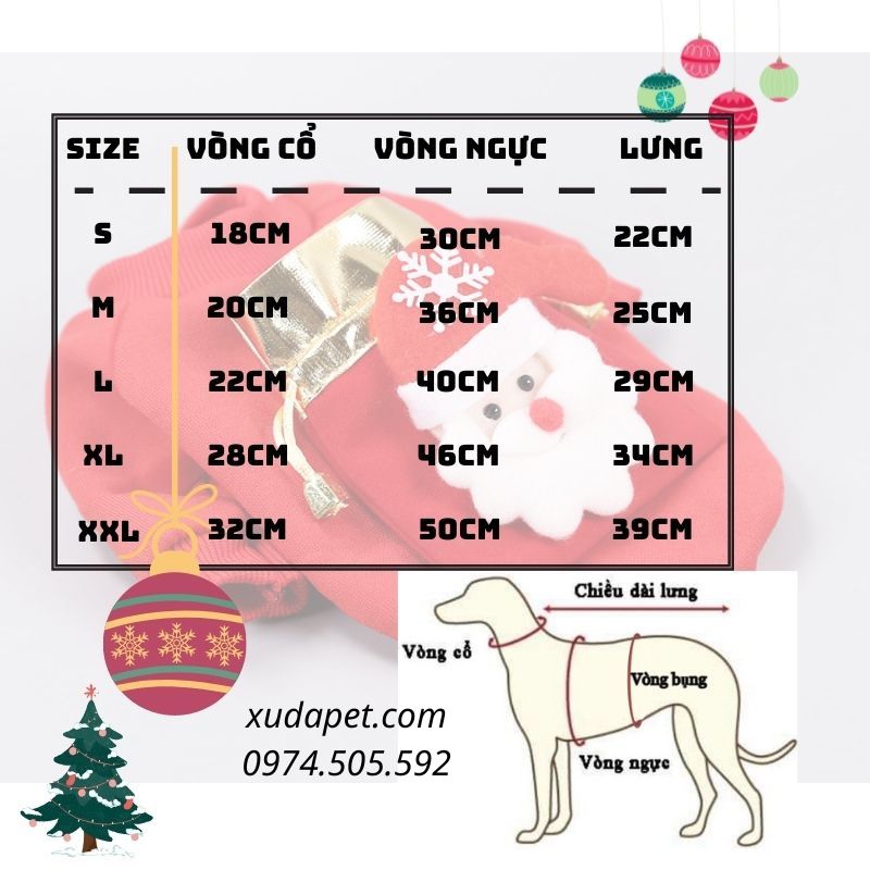 ÁO TÚI ĐỎ ÔNG GIÀ NOEL VẢI NỈ DÀY DẶN CHO BÉ ĐI CHƠI LỄ HỘI - SP005453