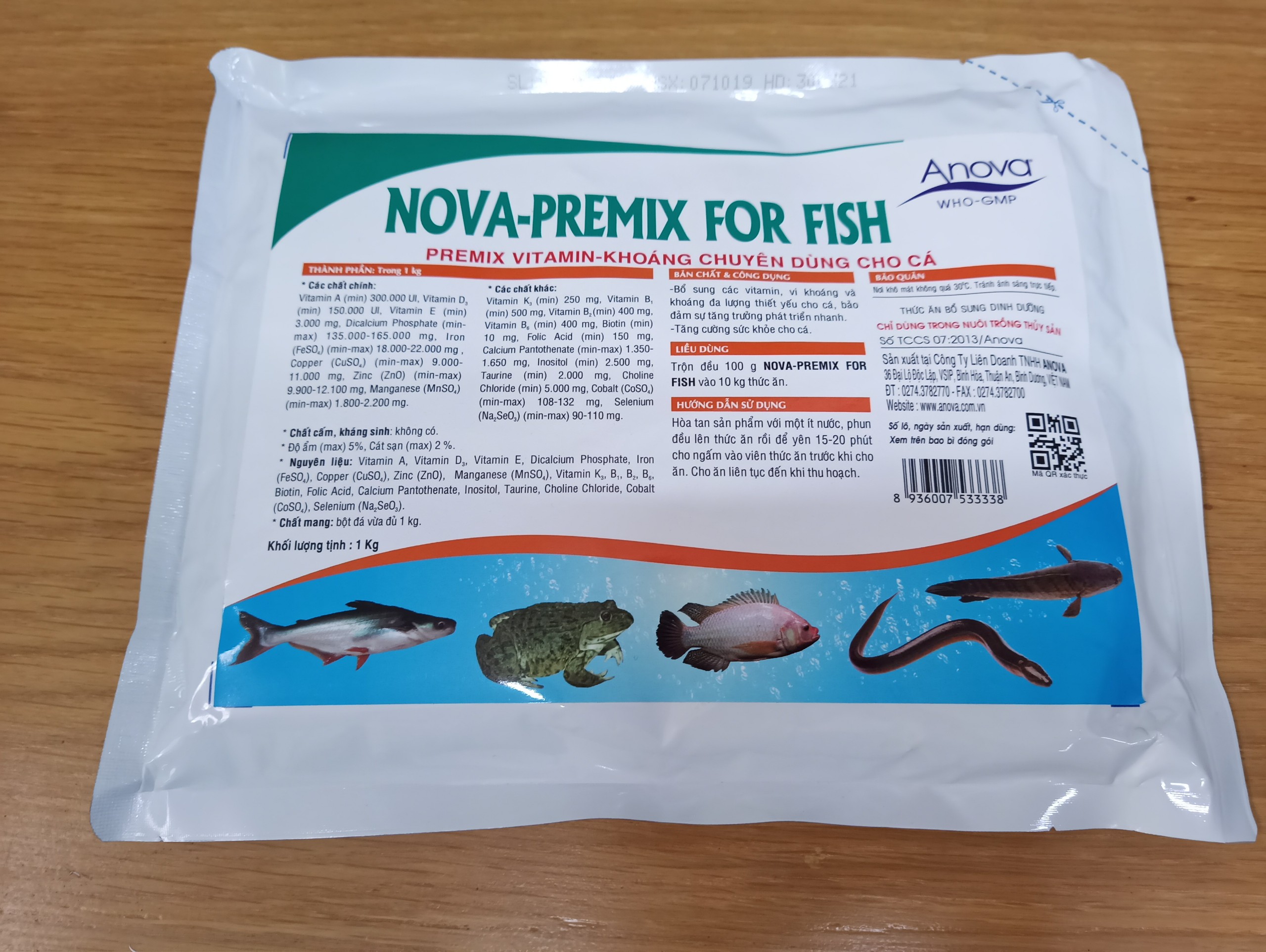 Bổ sung vitamin và khoáng chất Anova  Premix For Fish Chuyên Dùng Cho Thủy Hải Sản
