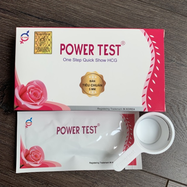 Combo 3 Que Thử Thai Nhanh PowerTest - Bản Rộng 5mm - Che Tên Sản Phẩm 