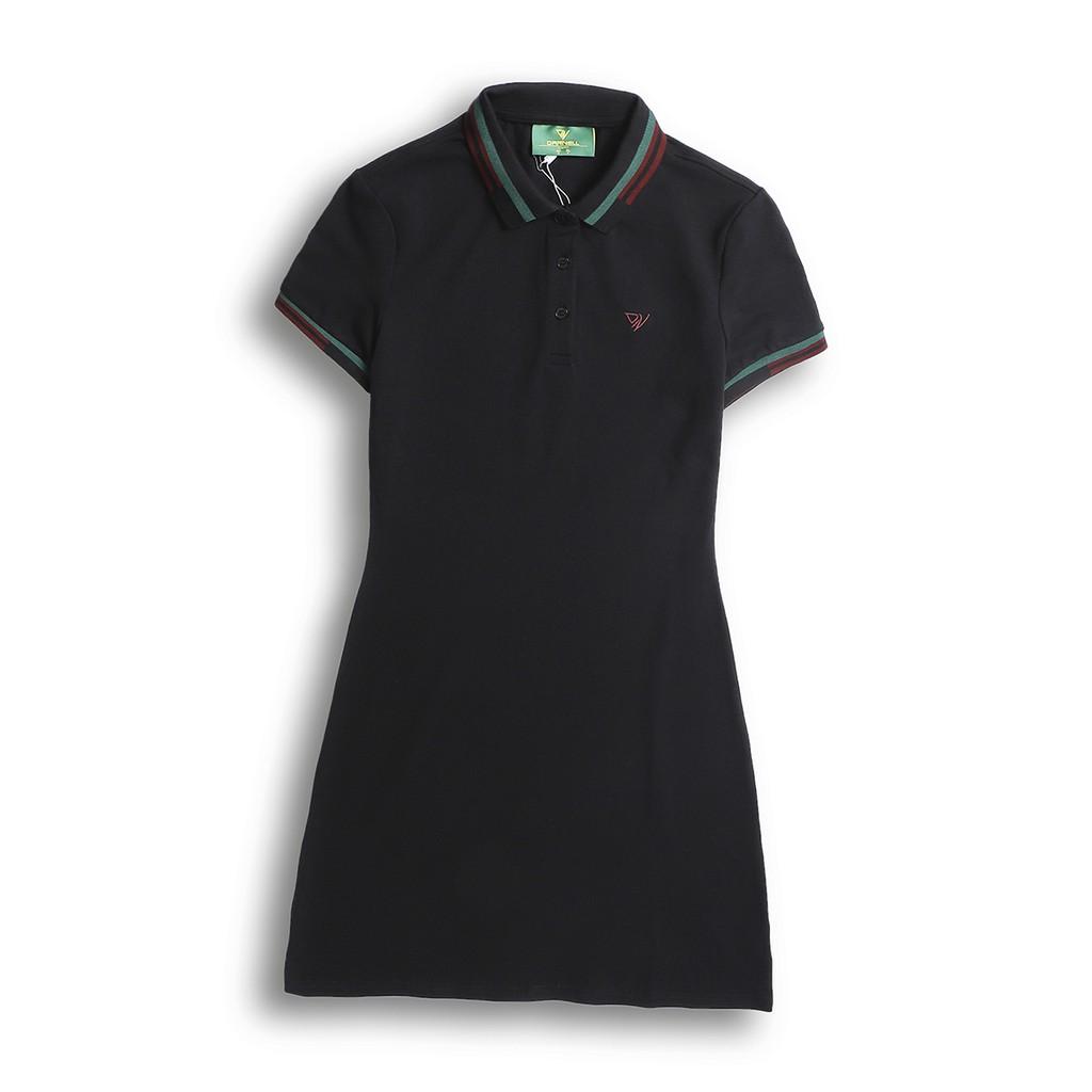 Đầm polo cao cấp nữ cổ kẻ chất cotton mềm mịn thấm hút mồ hôi chính hãng DARNELL DN3611