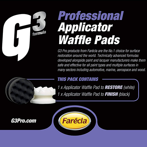 Bộ mút nhỏ trắng và đen Farécla cao cấp G3 Pro Applicator Waffle Pads chuyên dùng cho bảo dưỡng ô tô