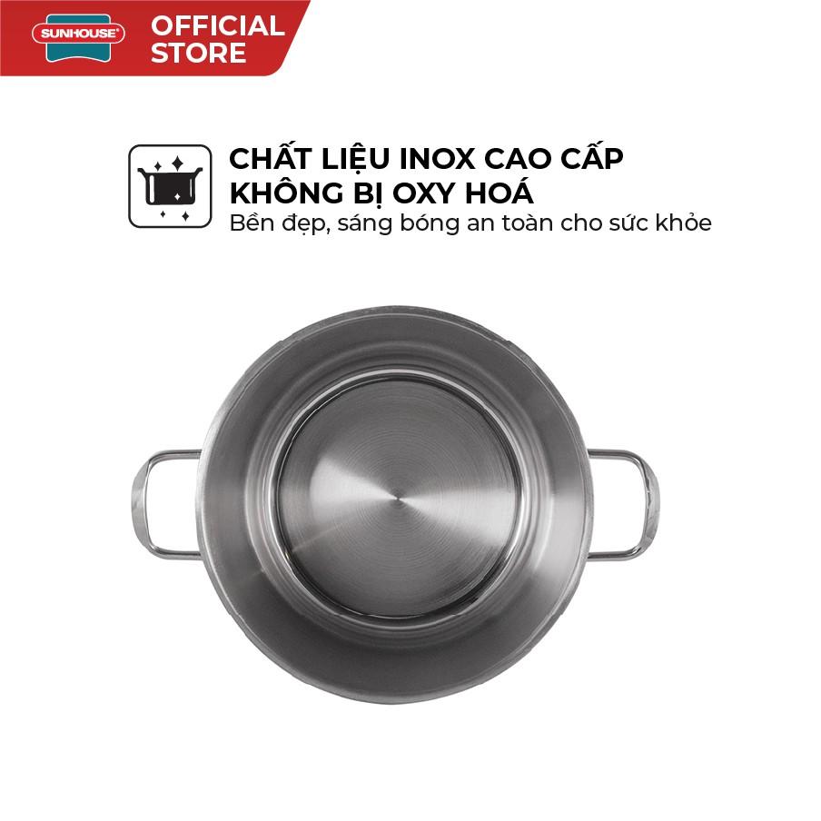 Nồi luộc gà inox 3 đáy SUNHOUSE SH28LG