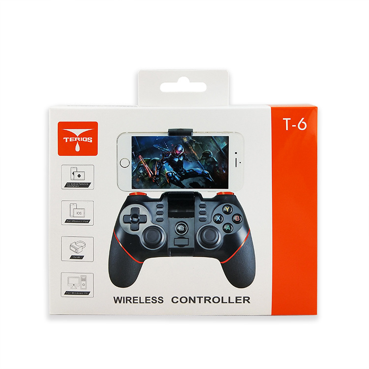 Tay cầm chơi game bluetooth Terios T6 + usb không dây - chơi trên iOS, Android, PC, PS3 (Hàng nhập khẩu)