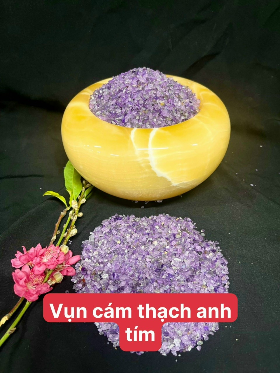 Đá Vụn Cám Thạch Anh Tím