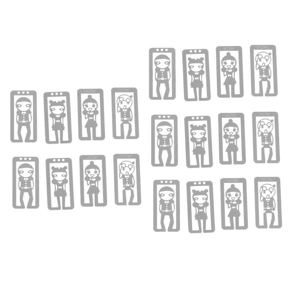 20Pcs Bookmarks Metal Cute Bookmark Book Mark Stationery Office Accessories