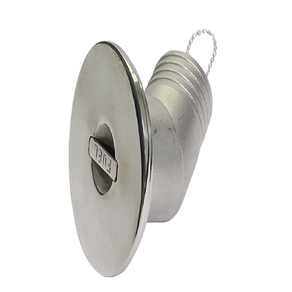 Marine  Boat Fuel Deck Fill / Filler Stainless Steel 316 1.5" Fuel
