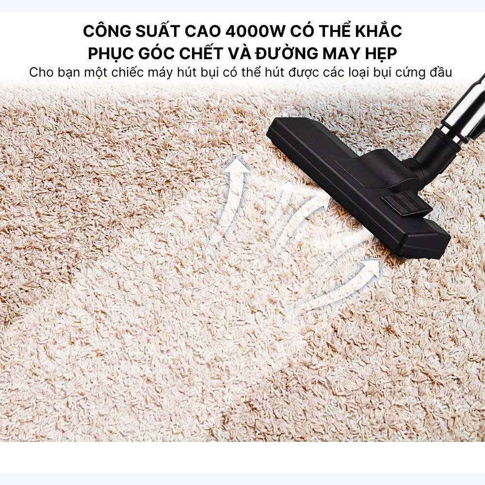 Máy hút bụi cầm tay SOKANY SK-13003R, SK-13005B công suất 4000W, giảm tiếng ồn,  lực hút mạnh, hút được tóc, lông động vật - HÀNG CHÍNH HÃNG