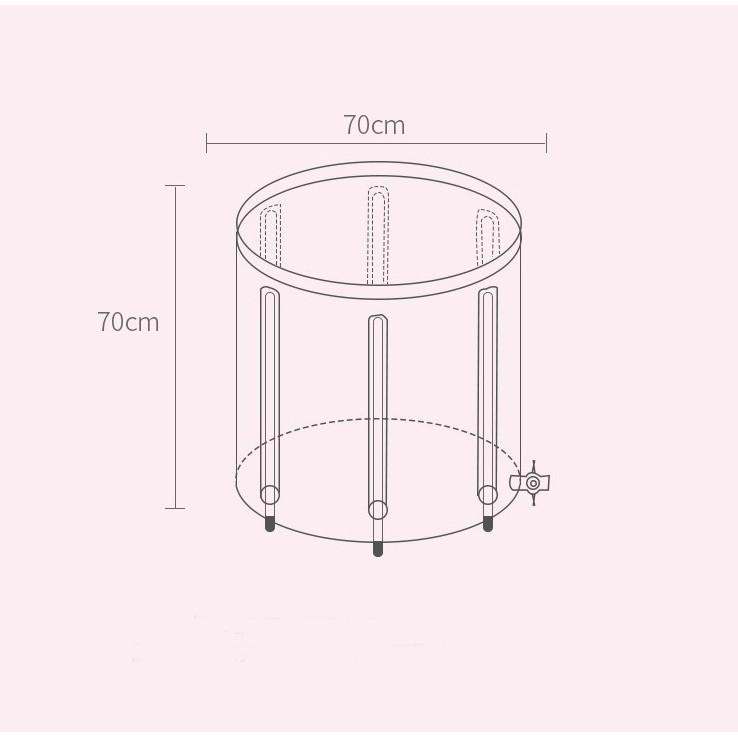 Bồn tắm ngâm người, thảo dược gấp gọn cho người lớn và trẻ nhỏ BP01