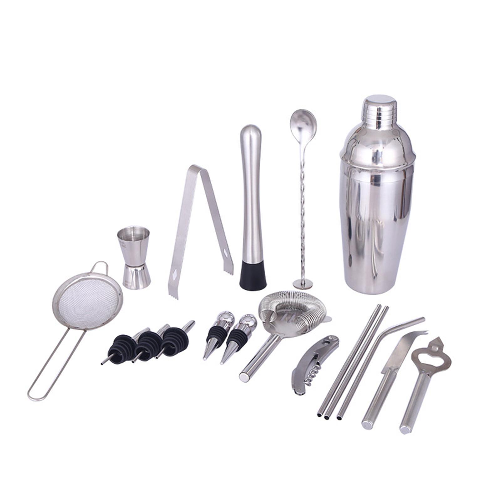 Bartender Kit Bar Accessories Bar Mixer Spoon Martini Shaker for Bartending