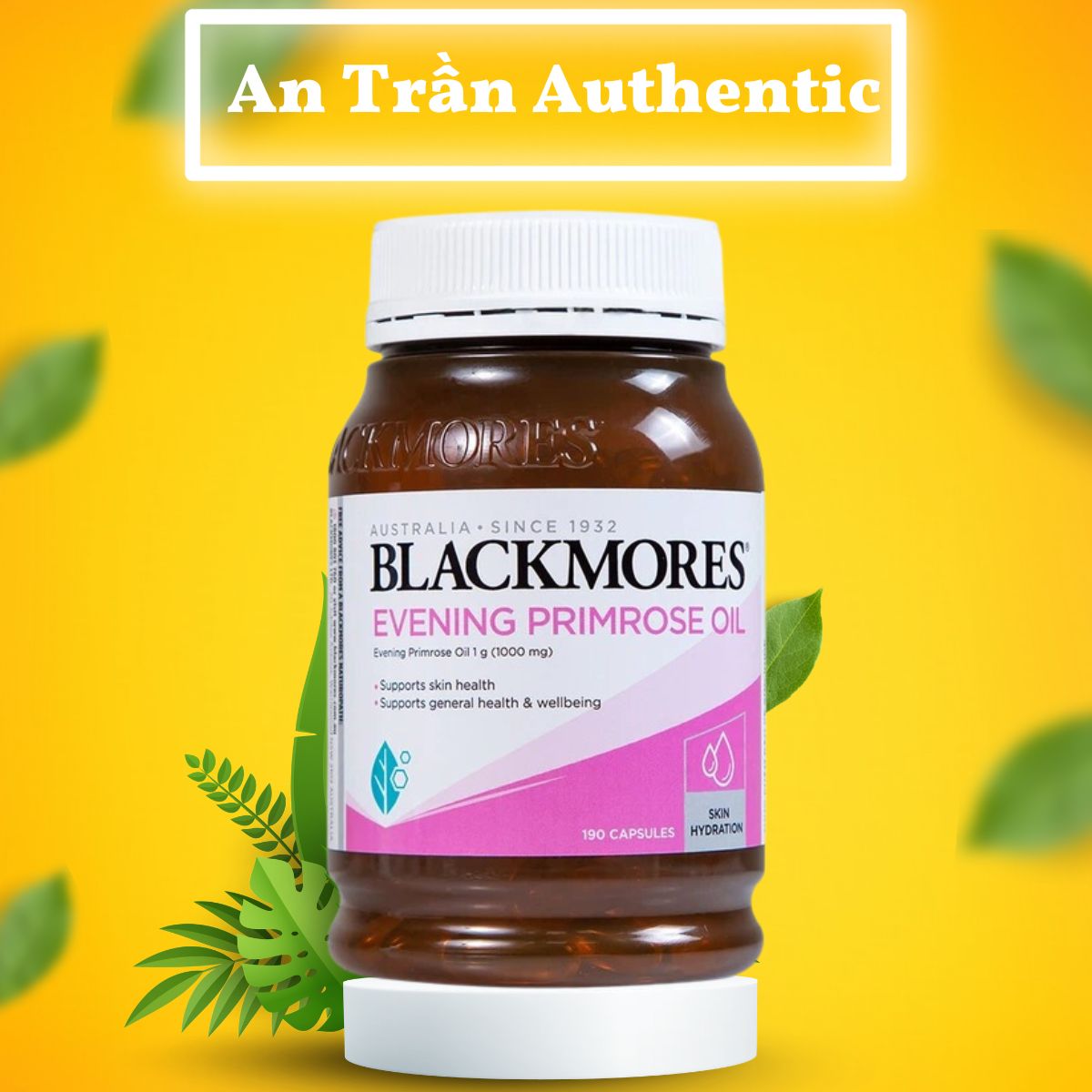 Thực Phẩm Bảo Vệ Sức Khỏe Tinh Dầu Hoa Anh Thảo Blackmores Evening Primrose Oil (190 viên) Hỗ Trợ Cân Bằng Nội Tiết Tố Nữ