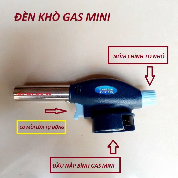 Khò Gas 915 Xịn Sử Dụng Bình Gas Mini Tự Động Đánh Lửa Điều Chỉnh To Nhỏ Dễ Dàng Sử Dụng, Tiện Lợi Cho Gia Đình, Nhà Hàng, Quán Ăn