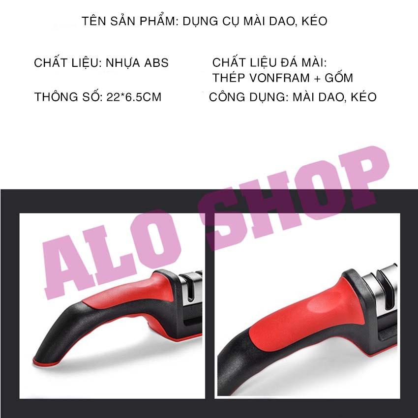 Dụng Cụ Mài Dao Kéo 2 Cấp Độ Cầm Tay - Đồ Mài Dao Nhanh Tiện Lợi ALOSHOP