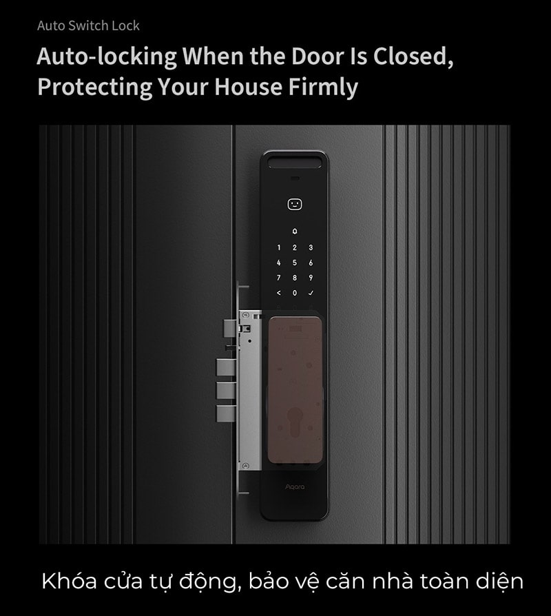 Khoá thông minh Aqara D200i Facial Recognition Door Lock nhận diện khuôn mặt 3D mở khóa thông minh - Hàng Chính Hãng - Bản Quốc Tế
