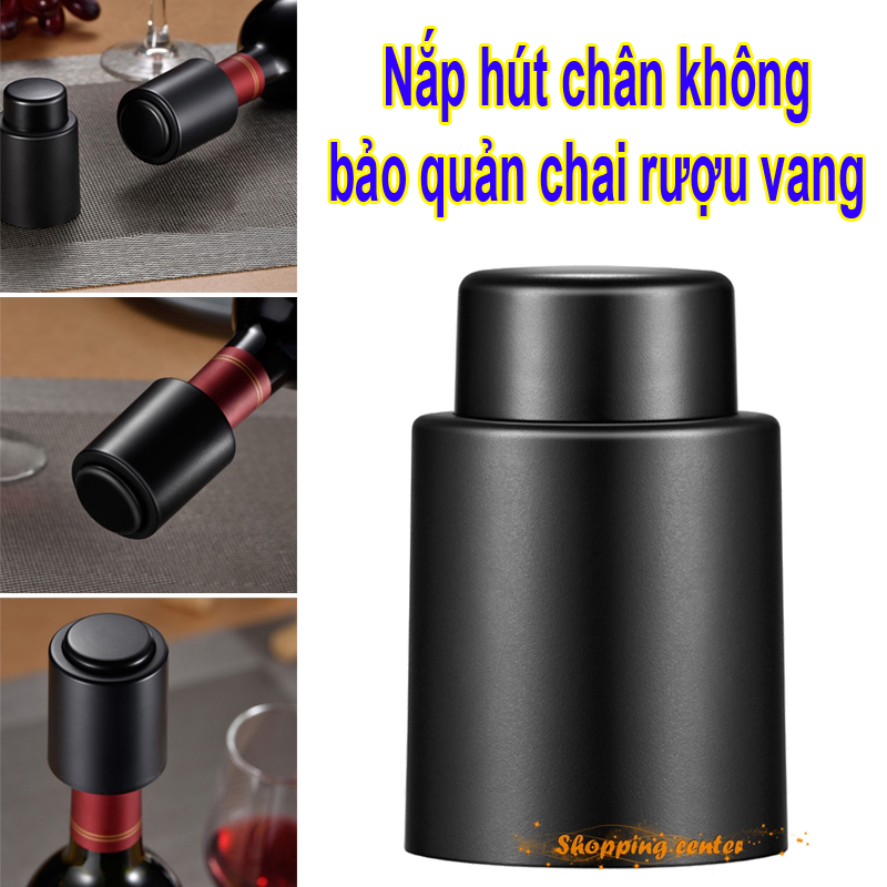 Nắp hút chân không bảo quản chai rượu vang V3