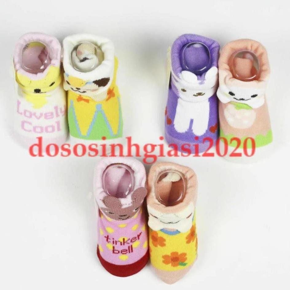 Vớ hình thú cho bé-Set 2 Đôi Tất Vớ hình thú cho Bé 0-12 Tháng
