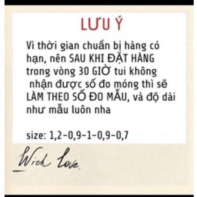 Móng tay giả, móng úp kèm keo dán