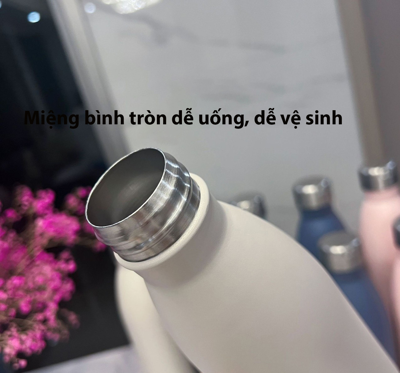 Bình giữ nhiệt inox 304 Tyeso có quai xách dung tích 1000ML