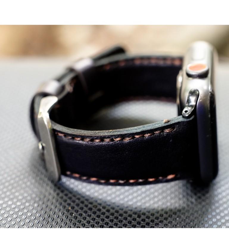 Dây đồng hồ RAM Leather apple watch da dê đen - RAM classic 1997