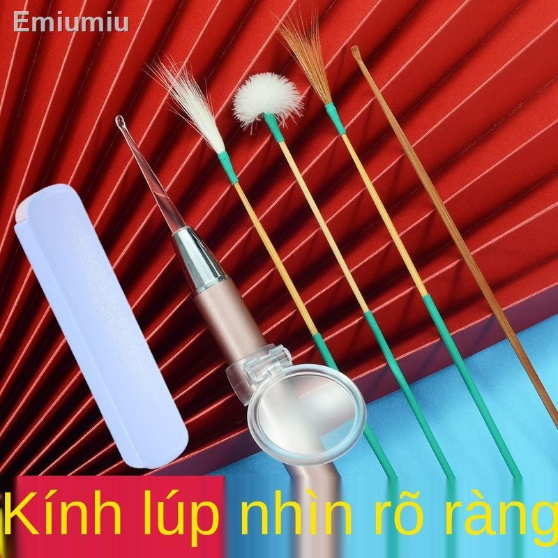 ◆Bộ dụng cụ ngoáy tai chuyên nghiệp Tai tạo tác phát sáng với ánh sáng