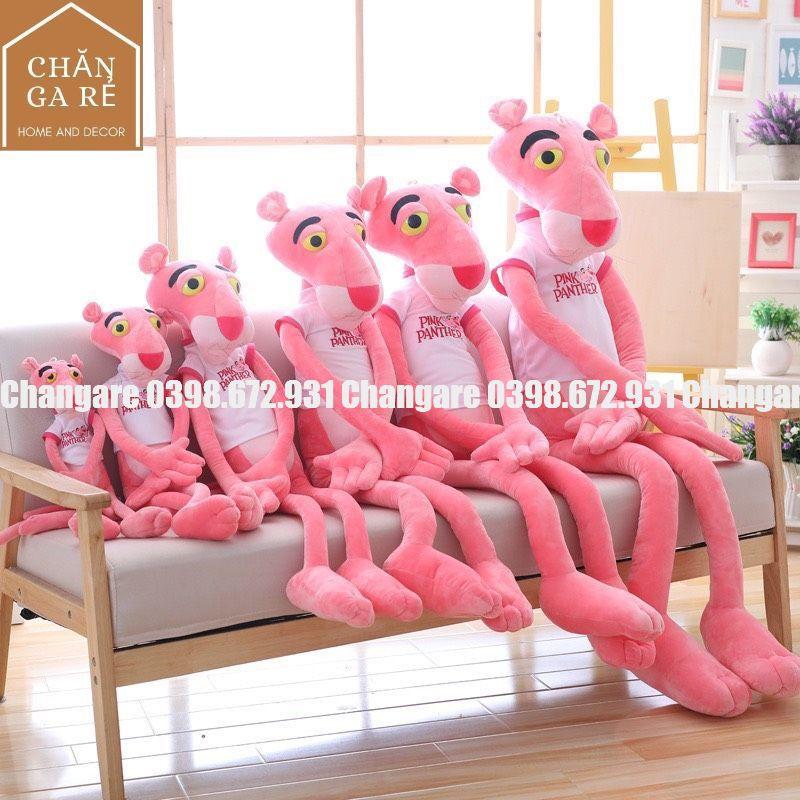 Gấu bông báo Hồng Pink Panther đáng yêu size 60cm 80cm 1m 1m3 1m6 1m8