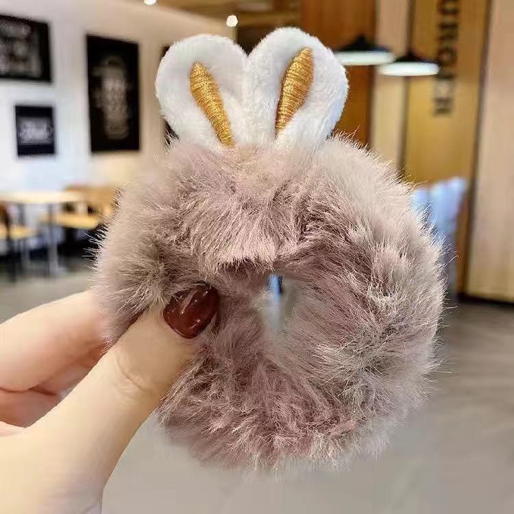 Scrunchies Lông Tai Thỏ Đủ Màu Siêu Cute - Dây Cột Tóc Lông Tai Thỏ Cute Đủ Màu Ulzzang