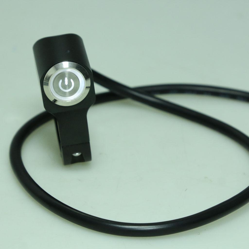 Motorcycle 25mm/1" Handlebar Headlight Switch and Wires Waterproof On/Off