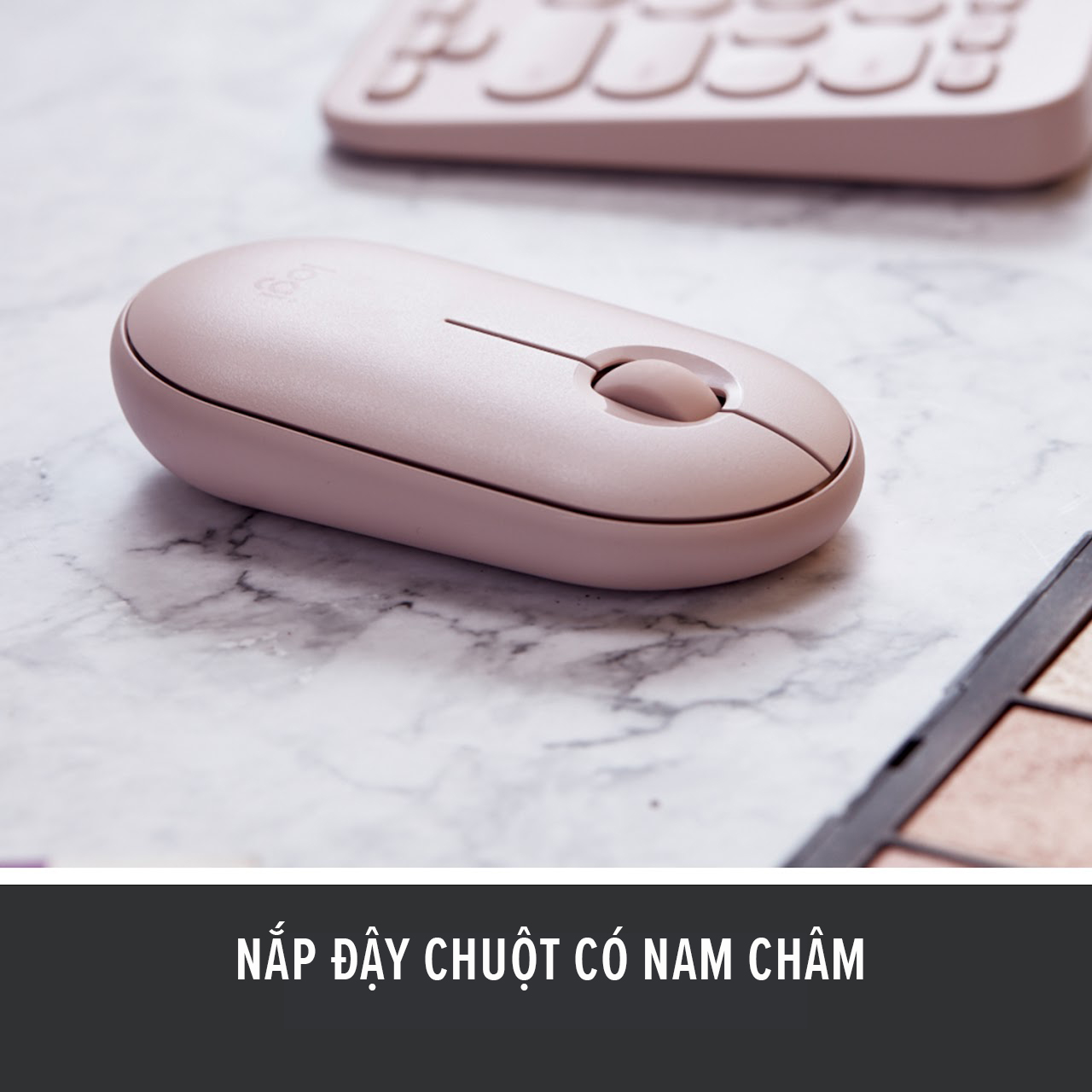 Chuột Bluetooth Silent Logitech Pebble M350 - Hàng chính hãng