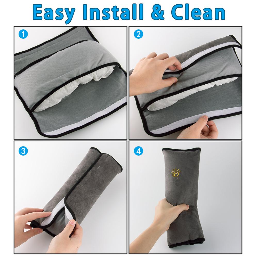 4 An Toàn Trẻ Em Vai Gối Xe Dây Đai Bảo Vệ Đệm Bao Cổ Bảo Vệ Trang Trí Xe Hơi Dành Cho Trẻ Em Kids