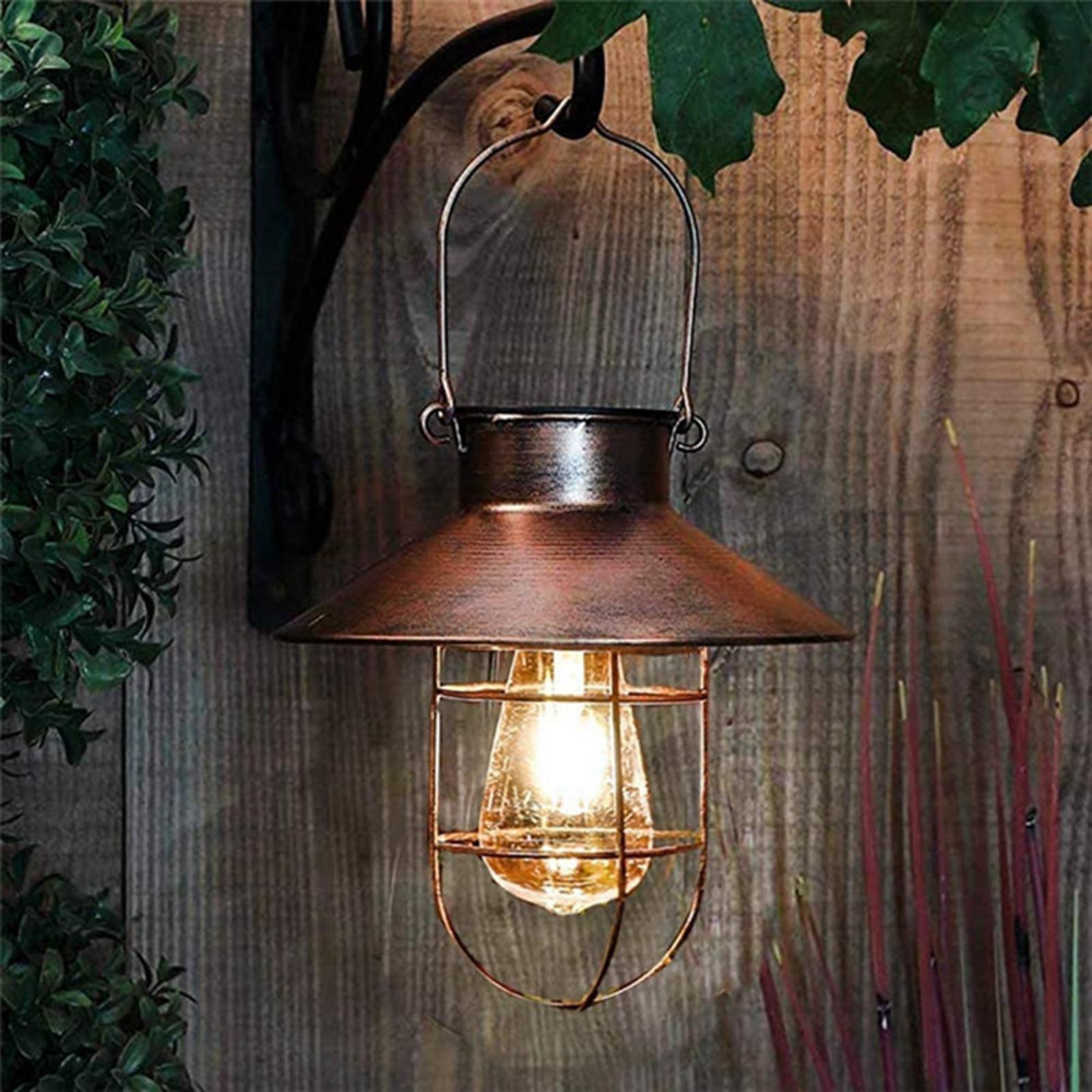 2X Solar Lantern Lamp Outdoor Decorative Lights for Yard Landscape Villa
