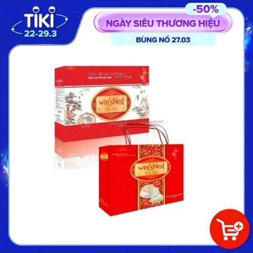 Nước Yến Sào win'sNest Đường Phèn 12% (6 Lọ * 70 ml / Hộp) Kèm túi xách