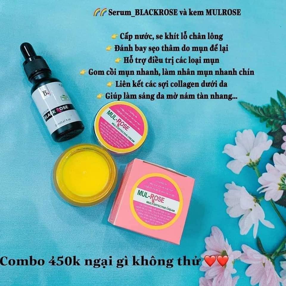 COMBO SERUM BLACK ROSE 20ml & KEM MULROSE 5 gr