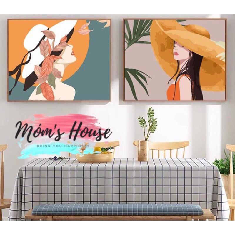 TRANH TÔ MÀU SỐ HÓA CHUẨN MÀU CÔ GÁI HIỆN ĐẠI CN4475