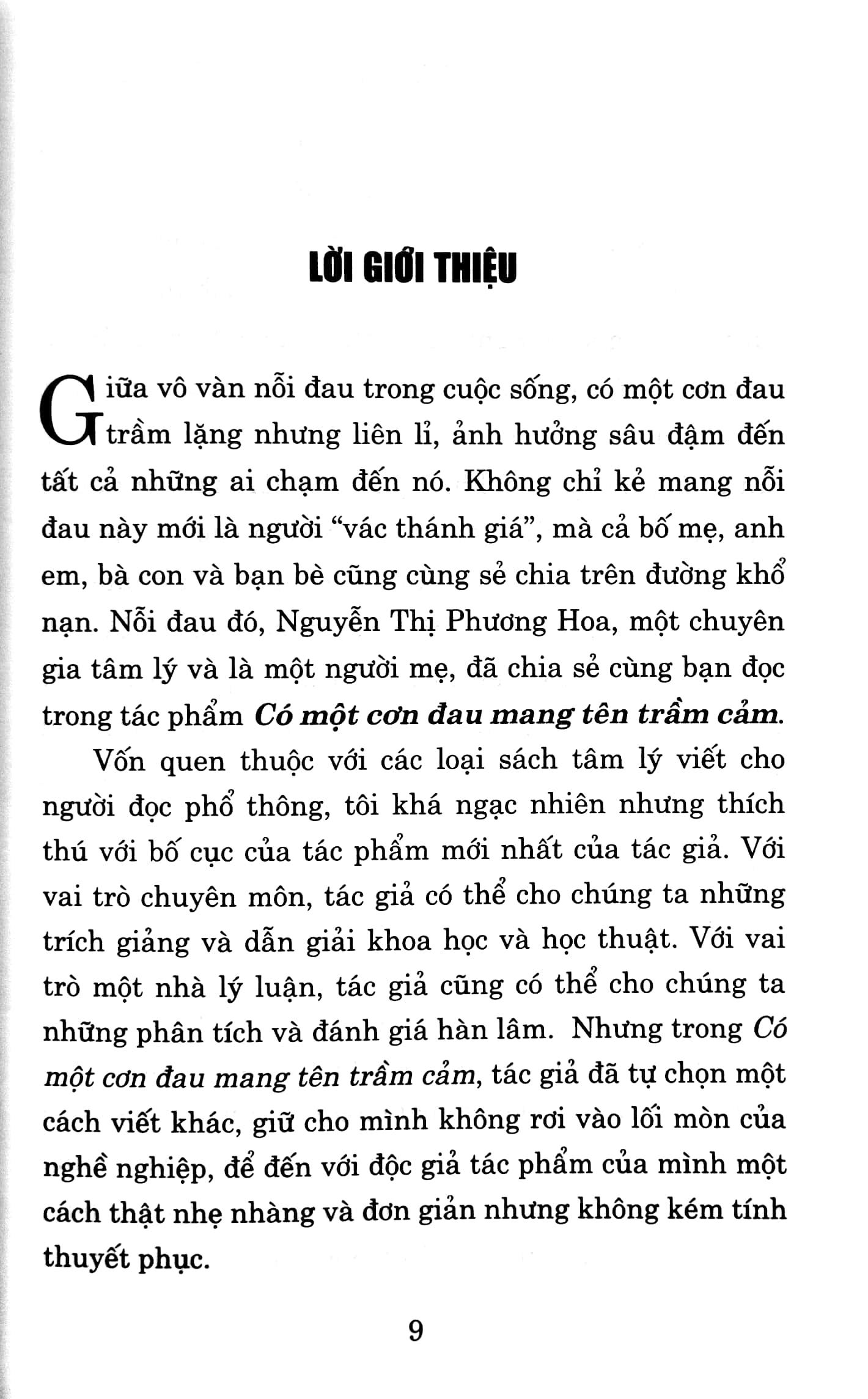 Có Một Cơn Đau Mang Tên Trầm Cảm