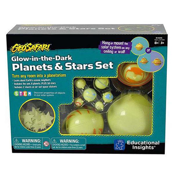 Educational Insights Bộ các hành tinh phát sáng - GeoSafari Glow-in-the-Dark Planets &amp; Stars Set