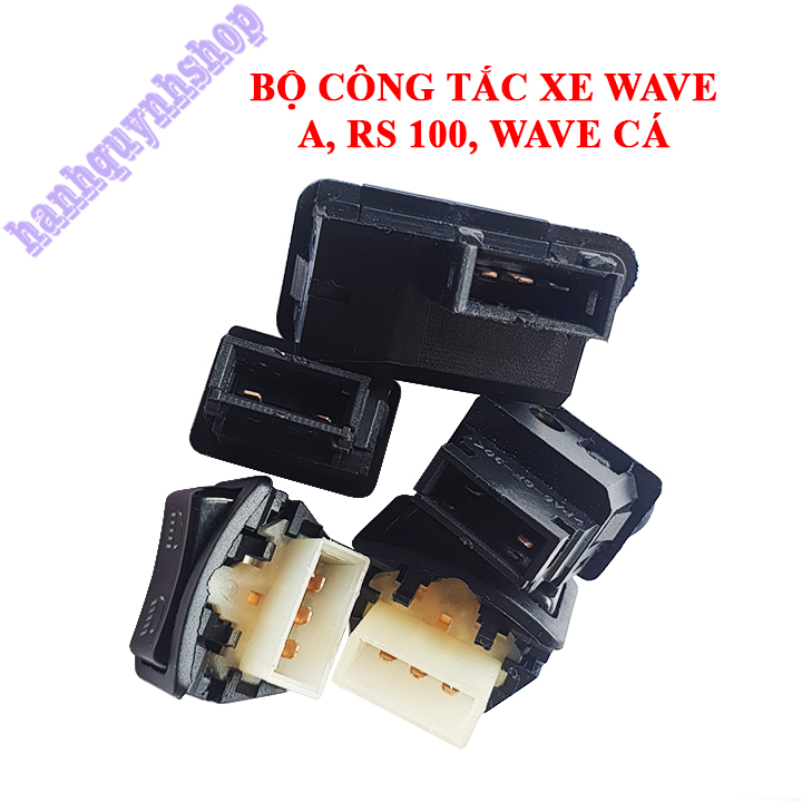 Bộ nút công tắc xe Wave Alpha 100, RS 100, Wave Cá