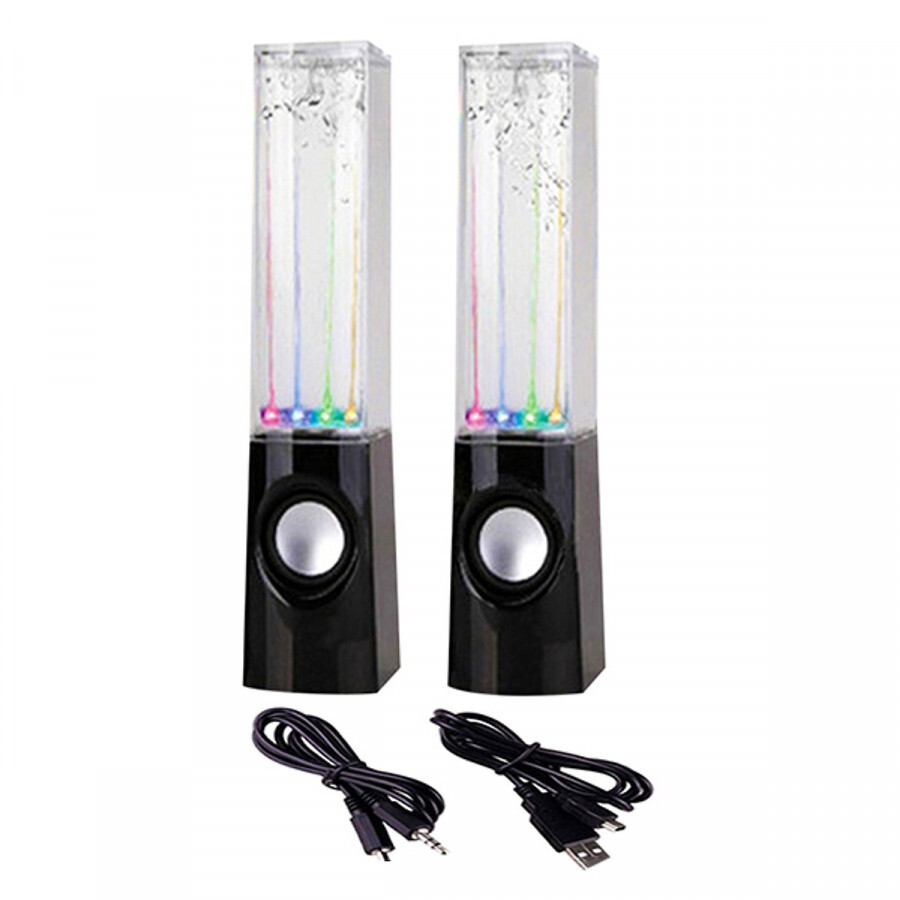 Bộ Loa Vi Tính Nhạc Nước Đèn LED Phát Sáng Nhảy Theo Điệu Nhạc - Nguồn USB Jack 3.5