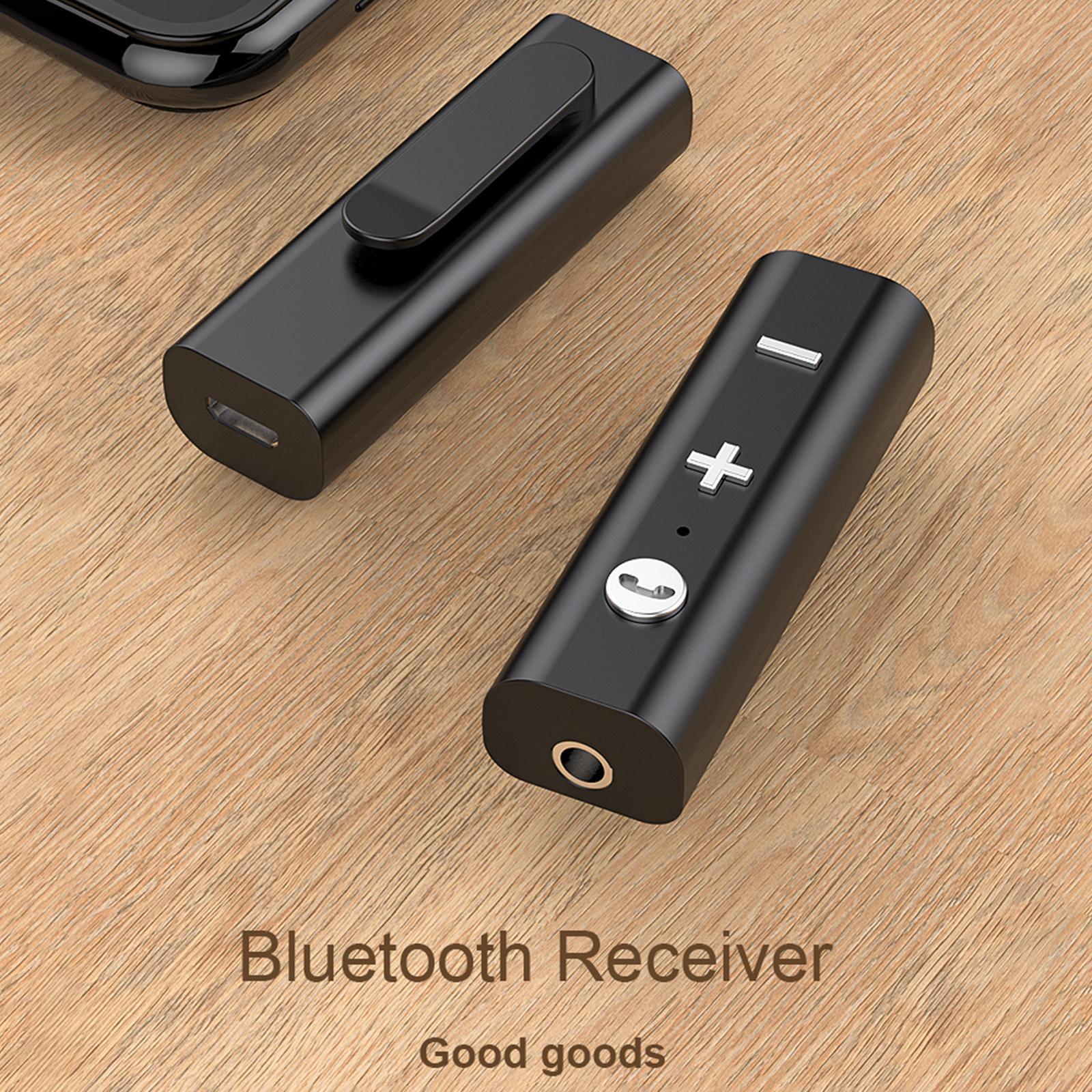 Lavalier Wireless Bluetooth Receiver 3.5mm AUX Audio Stereo Adapter Long , Listing Music: 4-5h