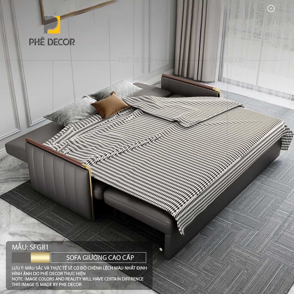 SOFA GIƯỜNG CAO CẤP MANAROLA - SFG81 - Dáng chữ L 220cm